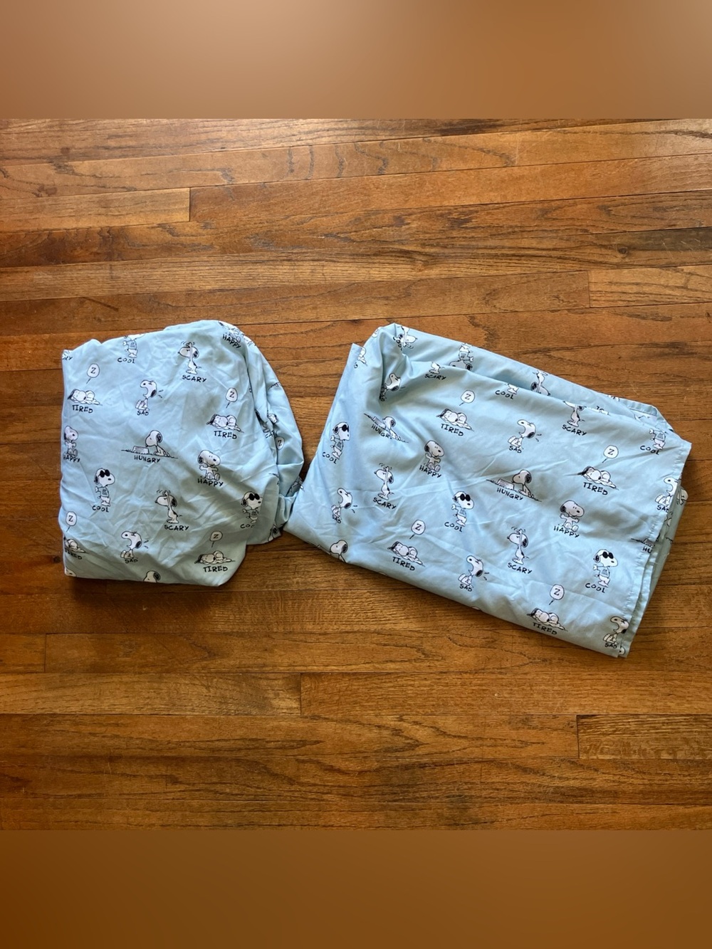 Peanuts Snoopy Twin Sheet Flat And Fitted Moods Joe Cool Blue Berkshire